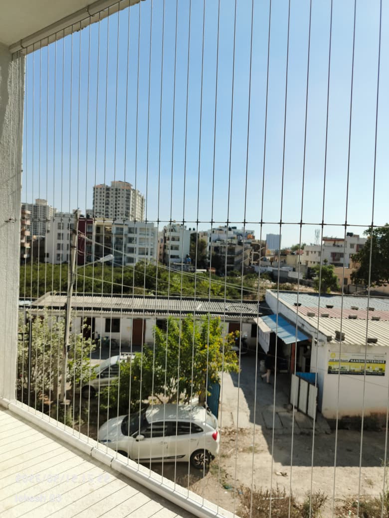 Apartment balcony invisible grills